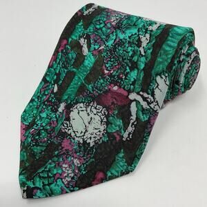 100% Silk Tie Stonehenge Molecular Expressions Moon Rock Collection Apollo 15